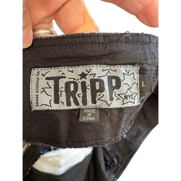 "TRIPP" VNT Y2k Mini Skirt Star Zipper SZ L Mean Girls 2000s Mall Whimsigoth - Picture 8 of 10